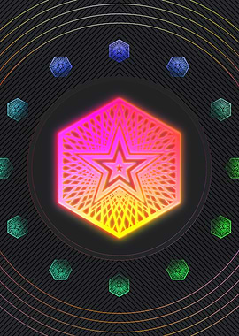 Neon Glyphs Mandalas Runes