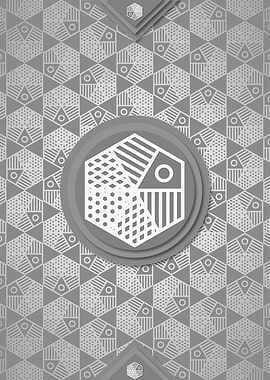 Geometric Sign Pattern Art