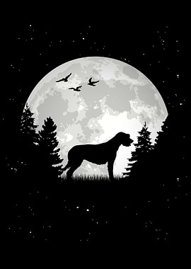 Irish Wolfhound Moon