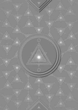 Geometric Rune Pattern Art