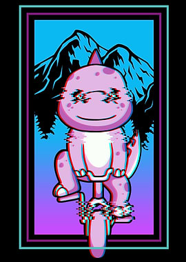Kawaii Dinosaur Biker