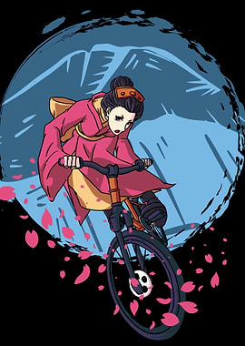Japanese Geisha Biker