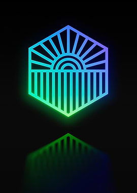 Neon Geometric Glyph Runes