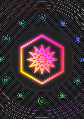 Neon Glyphs Mandalas Runes