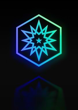Neon Geometric Glyph Rune
