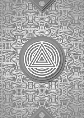 Geometric Rune Pattern Art