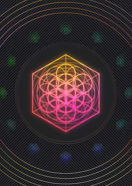 Neon Glyphs Mandalas Runes