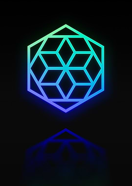 Neon Geometric Glyph Runes