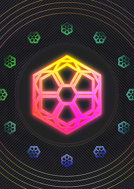 Neon Glyphs Mandalas Runes