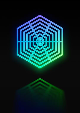 Neon Geometric Glyph Runes