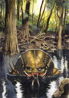 Yautja Preying in the Lake