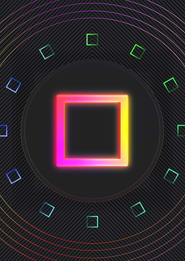 Neon Glyphs Mandalas Runes