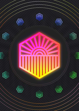 Neon Glyphs Mandalas Runes