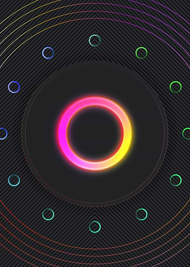 Neon Glyphs Mandalas Runes