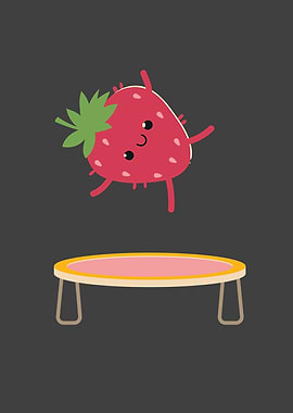 Strawberry Jumping On