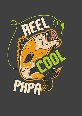 Fishing Reel Cool Papa Dad