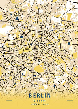 Berlin City Map Germany