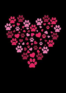 Big paw heart