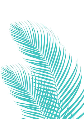 Soft Turquoise Palm 5
