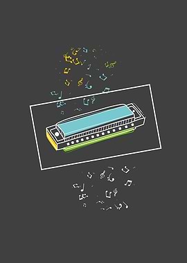 Retro Vintage Harmonica