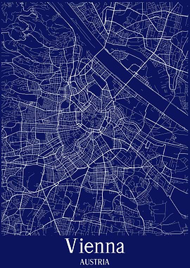 Vienna City Map Austria