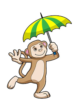 Monkey Rain Umbrella