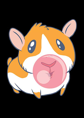 Guinea pig with chewing