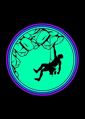 Rock Climbing Abstract