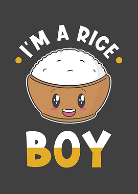 Kawaii Rice Funny Pun Rice