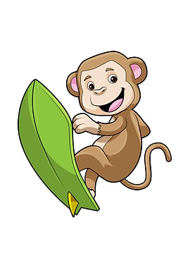 Monkey Surfer Surfboard