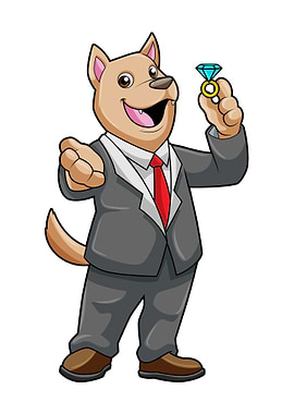 Dog Wedding Groom Ring