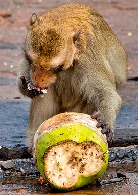 Crabeating macaque