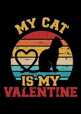 My cat is my valentines d
