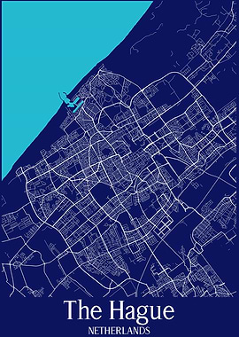 The Hague City Map Holland