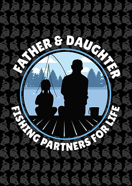 Father and daughter Fishin