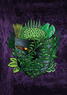 Mummy with plants Horror