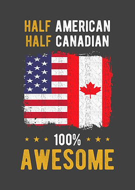 American Canadian Flag