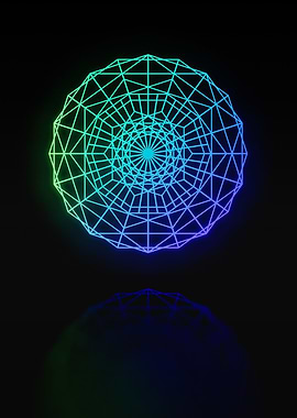 Neon Glyph Mandala Rune