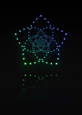 Neon Geometric Glyph Rune