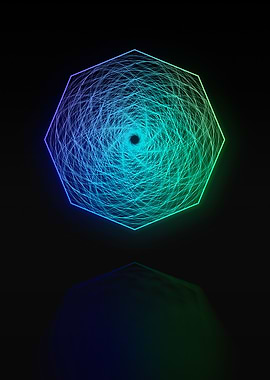 Neon Glyph Mandala Rune