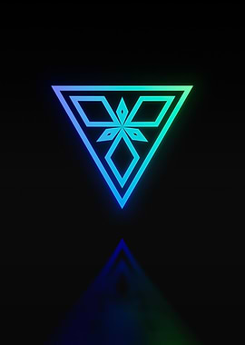 Neon Glyphs Mandala Rune