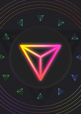Neon Geometric Glyph Rune