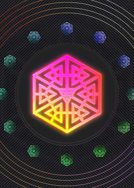 Neon Glyph Mandala Rune