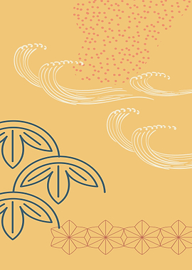 japanese pattern yellow