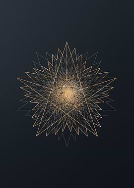 Gold Glyphs Mandalas Rune