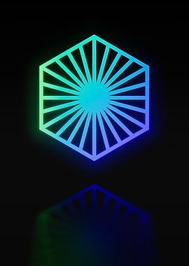 Neon Glyphs Mandala Rune