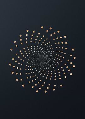 Gold Geometric Glyph Rune