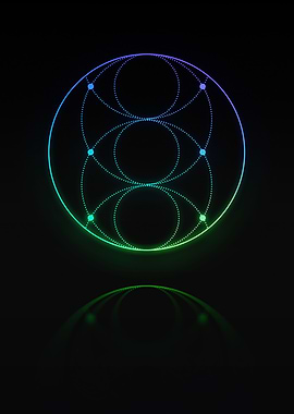 Neon Geometric Glyph Rune