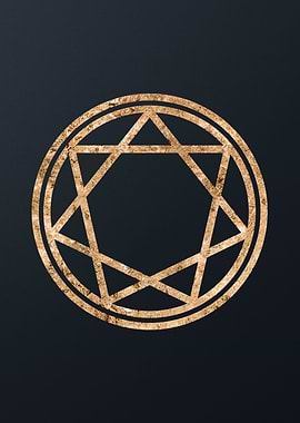 Gold Glyphs Mandalas Rune