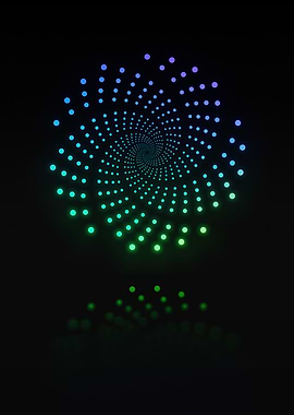 Neon Geometric Glyph Rune